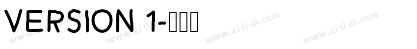 Version 1字体转换